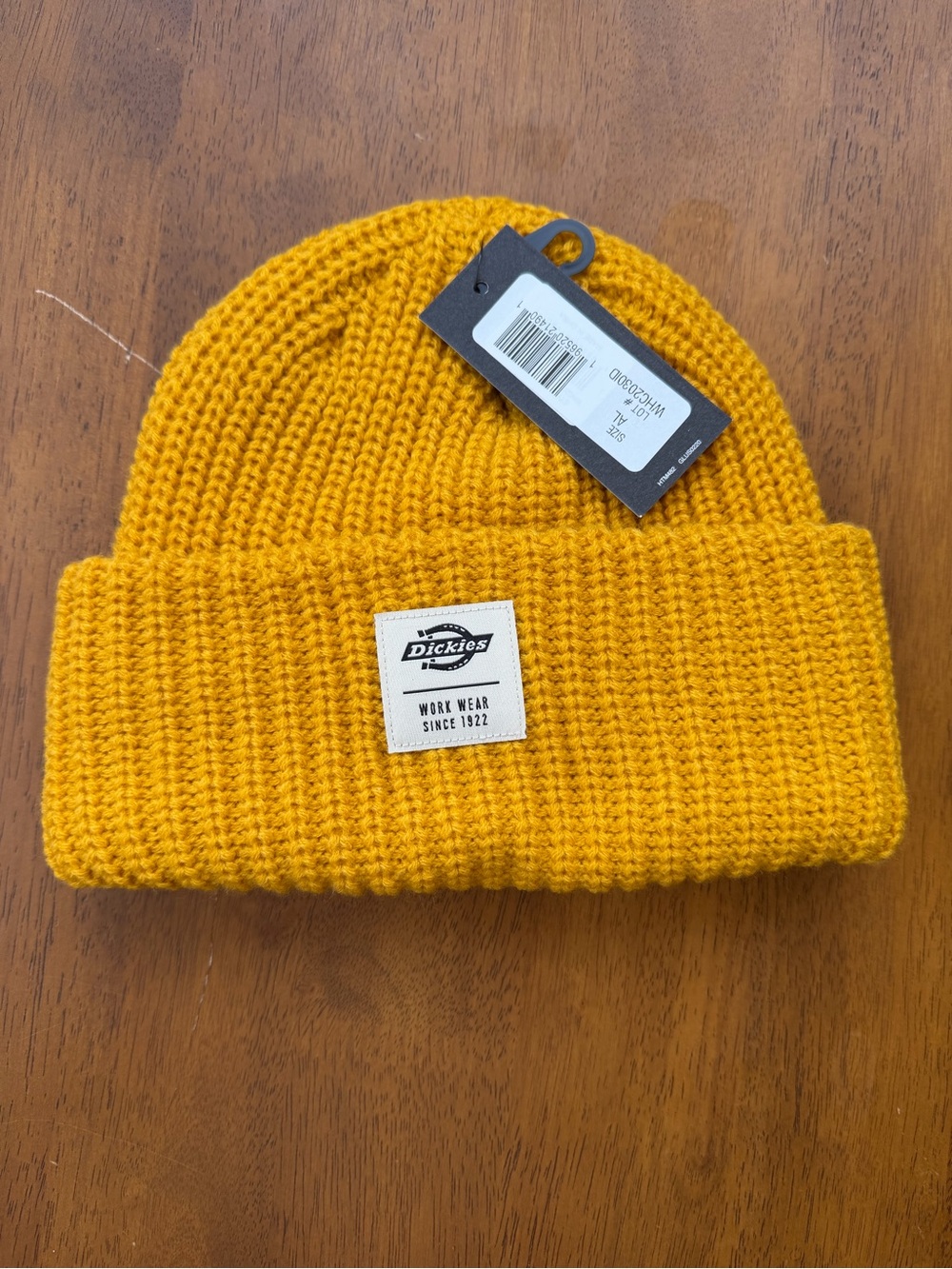 Dickies Mustard Yellow Knit Beanie - NWT